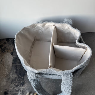 Fluffy Organizer Bag - Ice