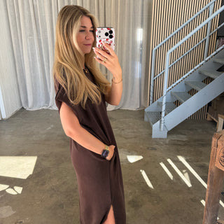 Oversize Kleid Molly - Espresso