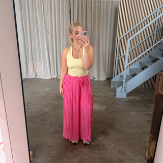 Plissee Hose - Pinky