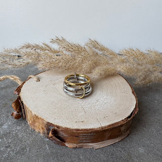 Triple Ring | Plain Bicolour