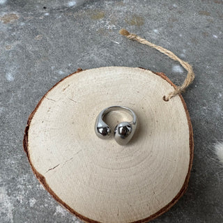 Chunky Drops Ring | Silber
