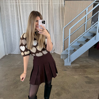 Plissee Rock - Espresso