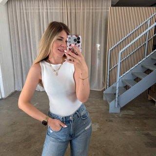 Casual Basic Top - Weiß