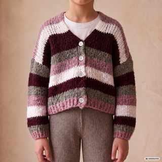 Strickjacke Leonie KIDS - Berry
