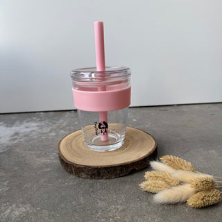 Coffee Glass Cup - 0.35 Liter - Rosa
