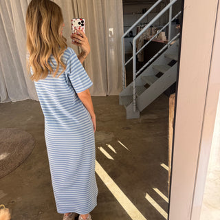 Oversize Kleid Molly - Double Blue | TALL