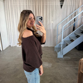 Strickshirt Zoe - Espresso