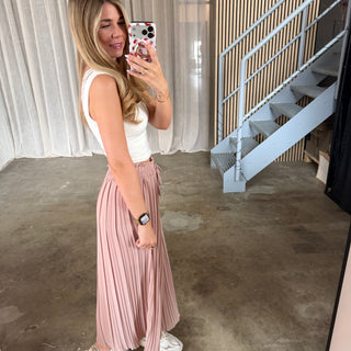 Plissee Hose - Light Rosa