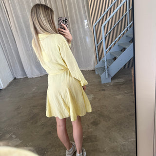 Musselinkleid Luna - Butter Yellow