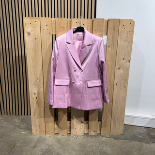 Long Blazer Satin -  Rosa