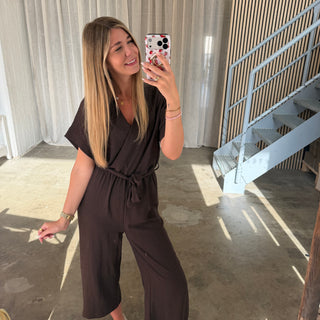 Classy Jumpsuit - Espresso
