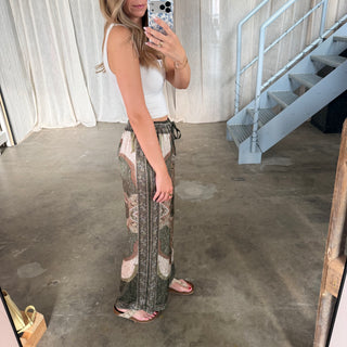 Seidenhose Toskana - Olive