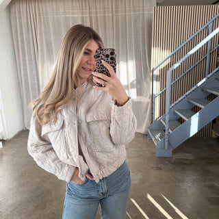 Steppjacke Spring - Creme