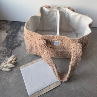 Fluffy Organizer Bag - Camel