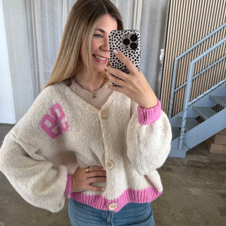 Strickjacke 99 - Creme