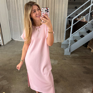 Oversize Kleid Molly - Butterstoff Babyrosa