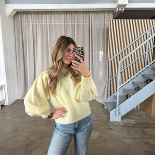 Strickpullover Trumpets - Butter Yellow