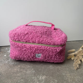 Fluffy Makeup Bag - Pink
