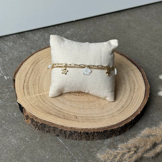 Flora Pearls Armband | Gold