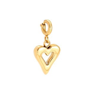 Tiny Charm Chunky Heart | Gold