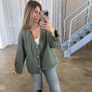Steppjacke Olive