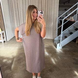 Oversize Kleid Molly - Hell Taupe