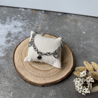 Many Hearts Kette | Silber