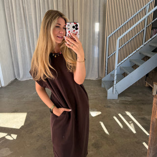 Oversize Kleid Molly - Espresso