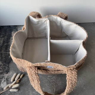 Fluffy Organizer Bag - Camel
