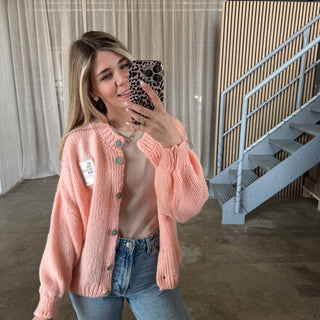 Believe Strickjacke - Coral