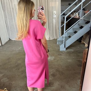 Oversize Kleid Molly - Butterstoff Pink