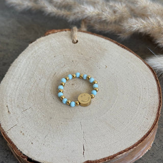 Smile Pearls Ring | Blau Gold