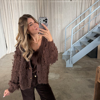 Strickjacke Lexi - Braun