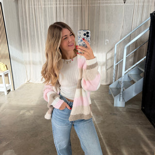 Strickjacke Leonie - Rosa