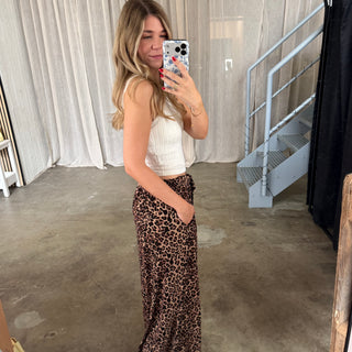 Basic Stoffhose Leo Edition - Coffee