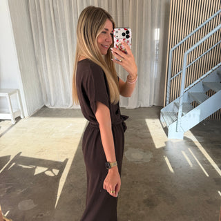 Classy Jumpsuit - Espresso