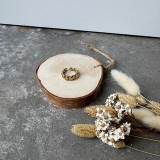 Chunky Swirl Ring | Gold