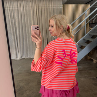 Oversize T-Shirt Solei - Rosa x Orange