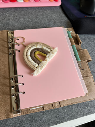 Register / Index für A5 Binder - Babyrosa