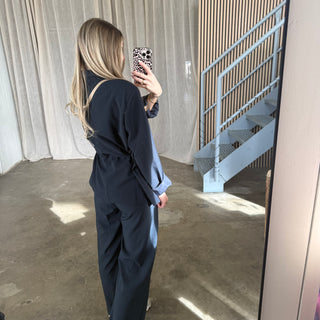 Oversized Blazer - Navi Blau
