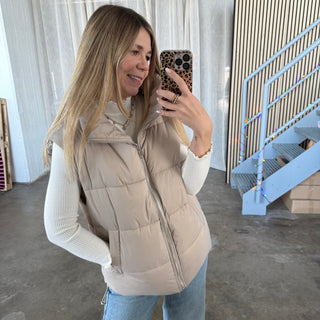 Outdoor Weste - Beige