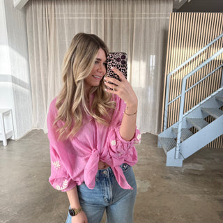 Flora Bluse - Pink