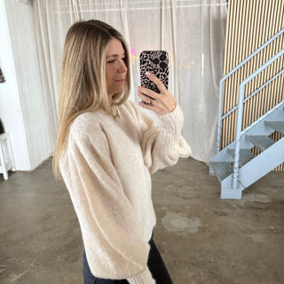 Strickpullover Trumpets - Creme