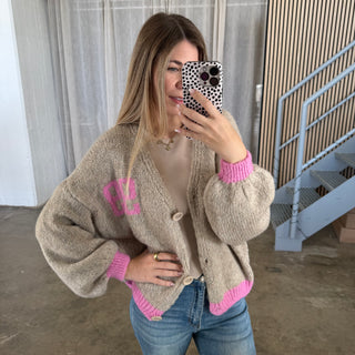 Strickjacke 99 - Beige