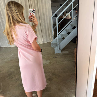 Oversize Kleid Molly - Butterstoff Babyrosa