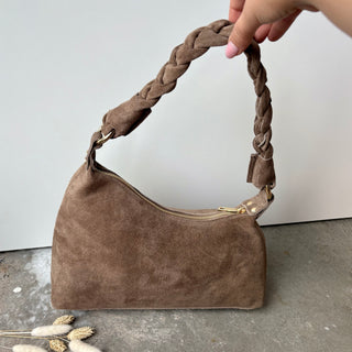 Ruby De Luxe Tasche - Wildleder Taupe
