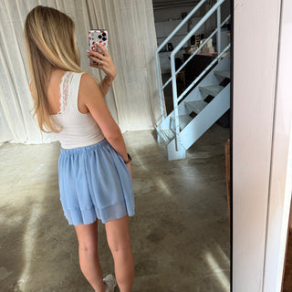 Soft Flow Shorts - Hell Blau