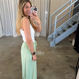 Basic Stoffhose - Lime (XS-XXL)