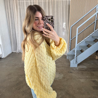 Pops Pulli V-Ausschnitt - Butter Yellow