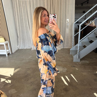 Sommerhose Tropical - Blau